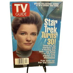TV Guide Star Trek Turns 30 August 24-30 1996 Kate Mulgrew Cover